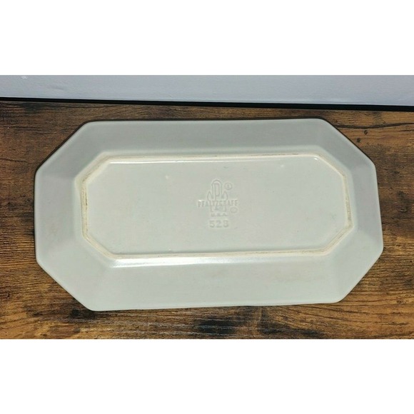 Pfaltzgraff HERITAGE White Stoneware Bread Tray 528 A "Joyous Heart.." Embossed - Picture 2 of 4